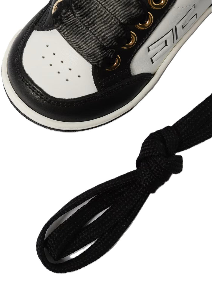Sneakers bianche/nere per bambina F1A9E03301251 A780 Elisabetta Franchi Kids 