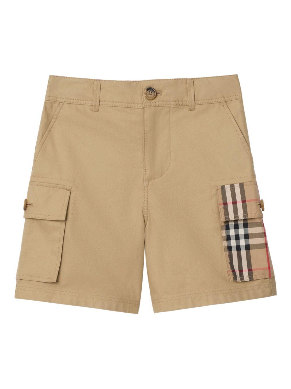 Bermuda marrone per bambino 8117176 B9719 Burberry Kids 