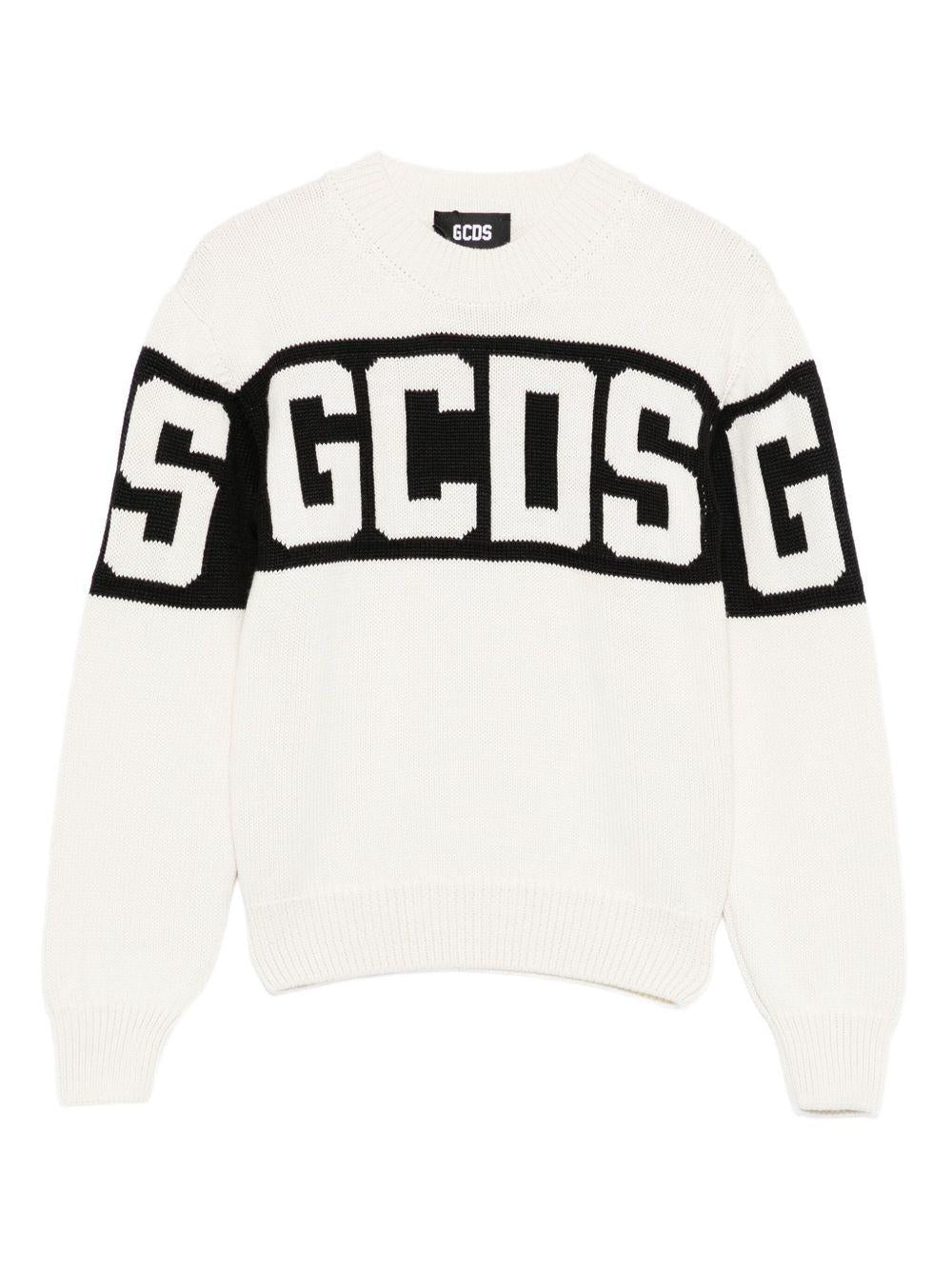 Maglione bianco per bambino B2JU1526BA7 15 Gcds Kids 