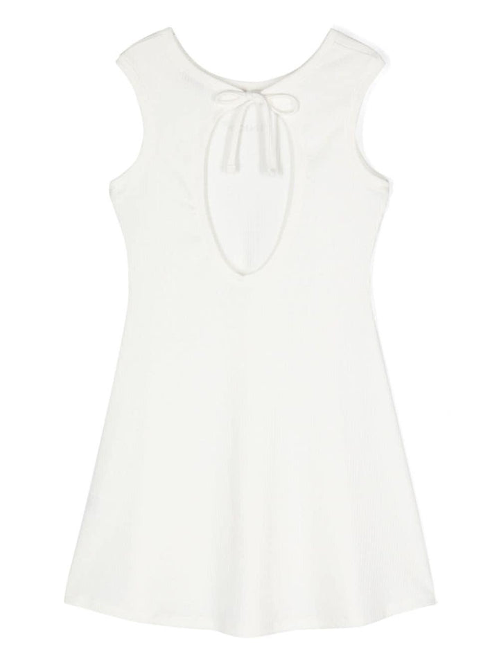White dress for girls with logo