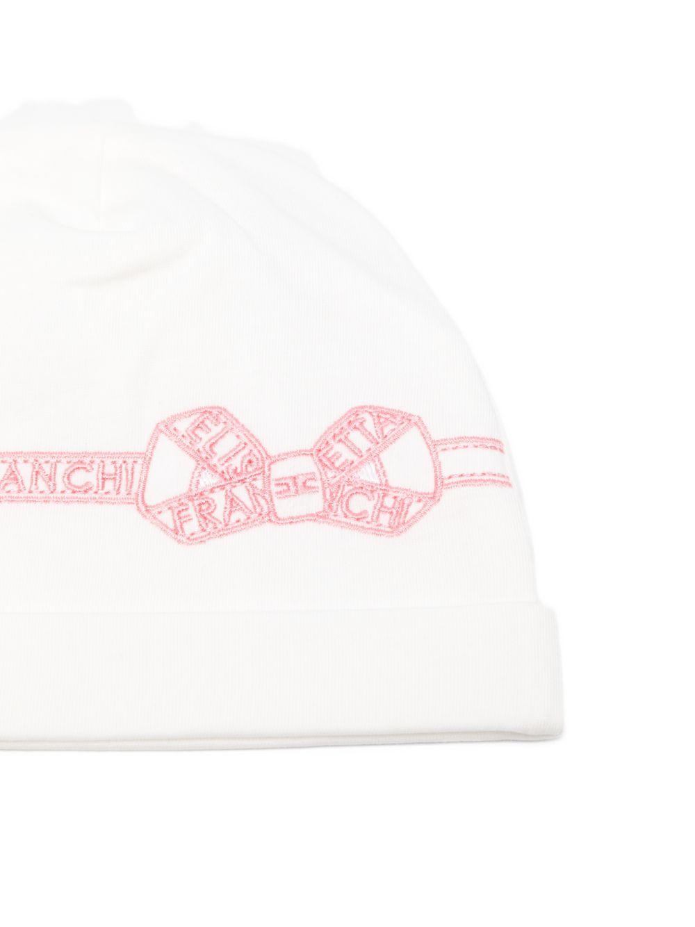 Cappello bianco per neonata ENCP0770JF054 0285 Elisabetta Franchi Kids 