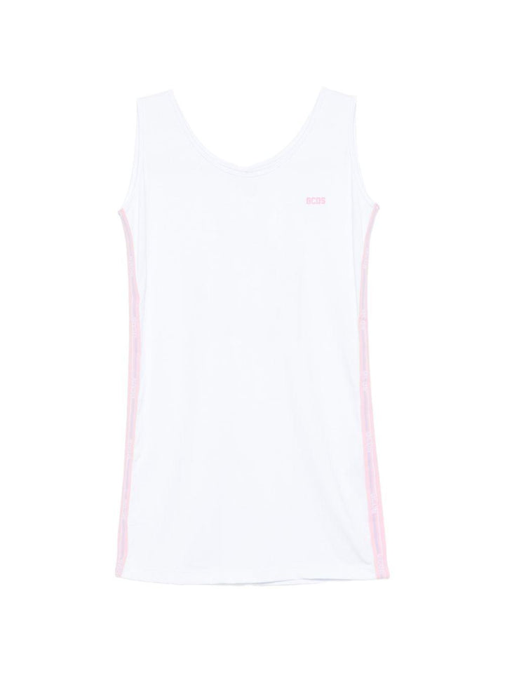 Abito bianco/rosa per bambina C1GJQB559J336 100P Gcds Kids 