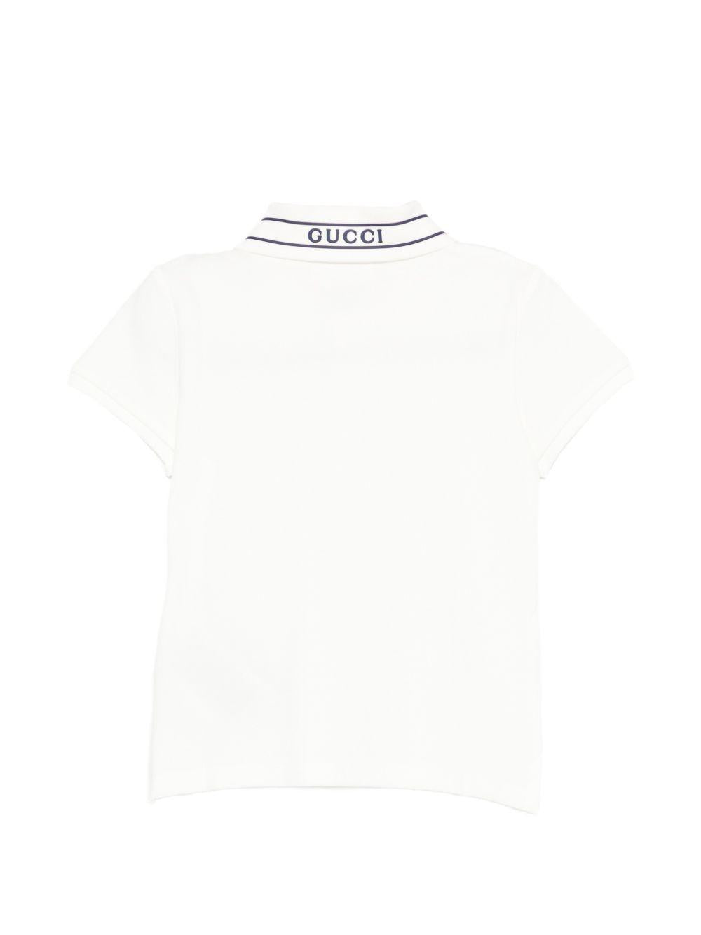 Polo beige per neonato 805415XJHNL 9024 Gucci Kids 