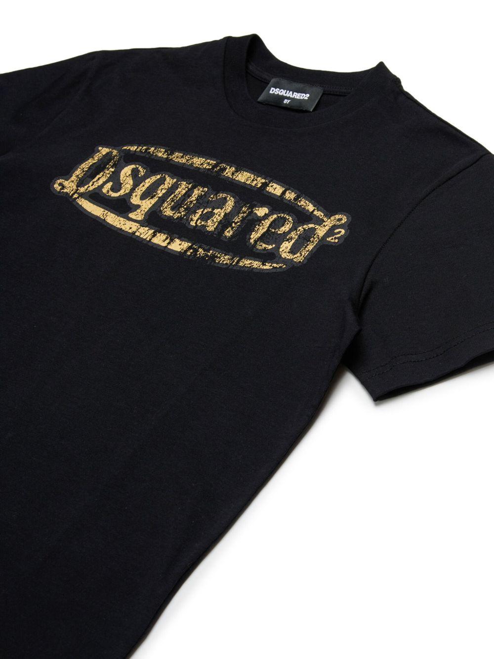 T-shirt nera per bambino