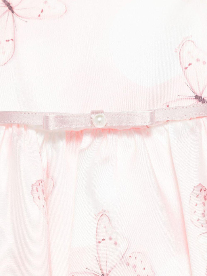 Abito bianco/rosa per neonata