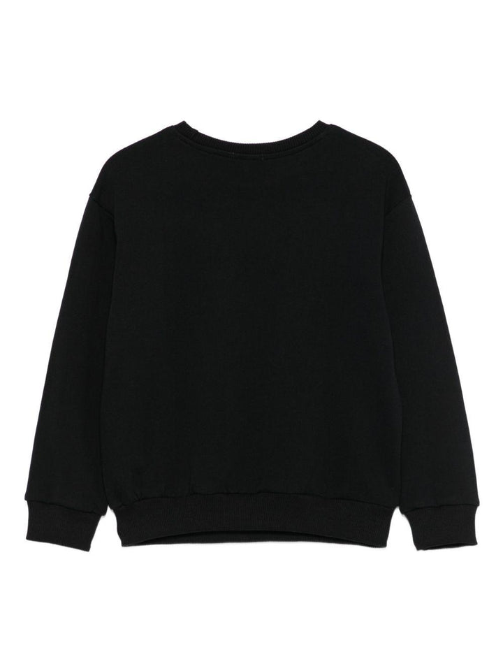 Felpa nera per bambina KFFE011CFE014 D866 Pinko Kids 