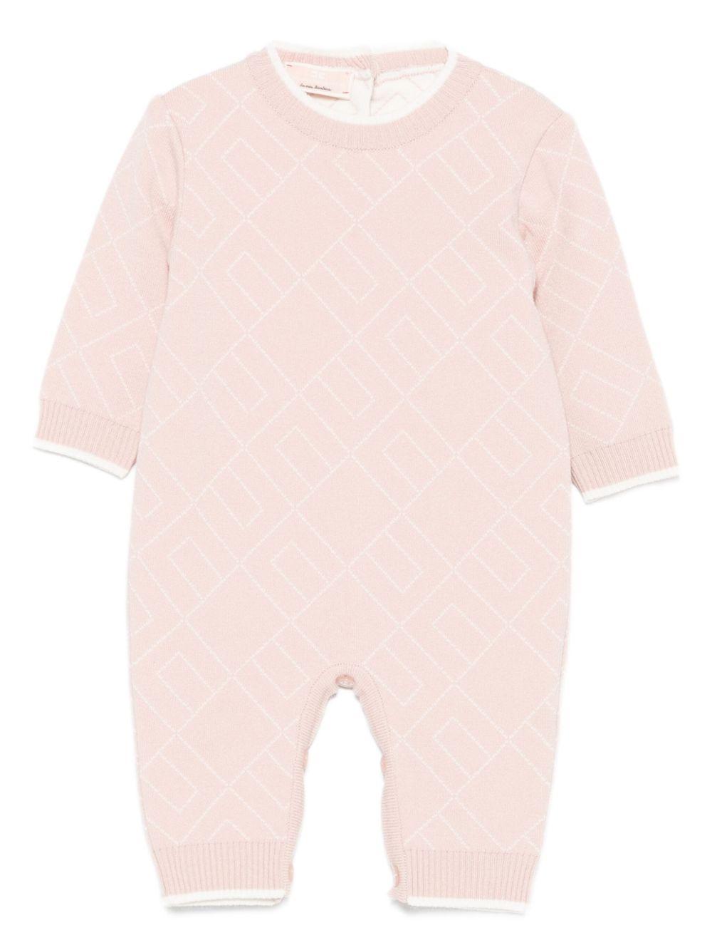 Tutina rosa per neonata ENTU142CFL229 D770 Elisabetta Franchi Kids 