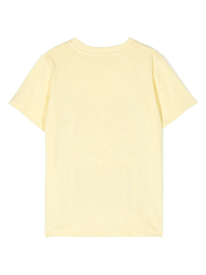 T-shirt gialla per bambino con stampo TU8R51Z0434 229 Stella McCartney Kids 