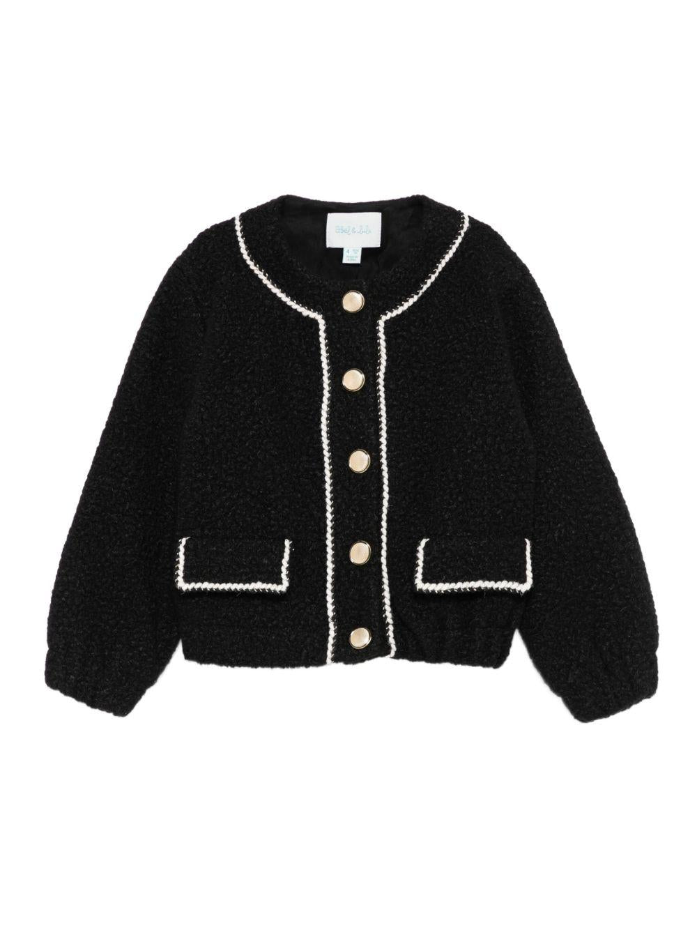 Cappotto nero per bambina 5843 008 Abel & Lula 
