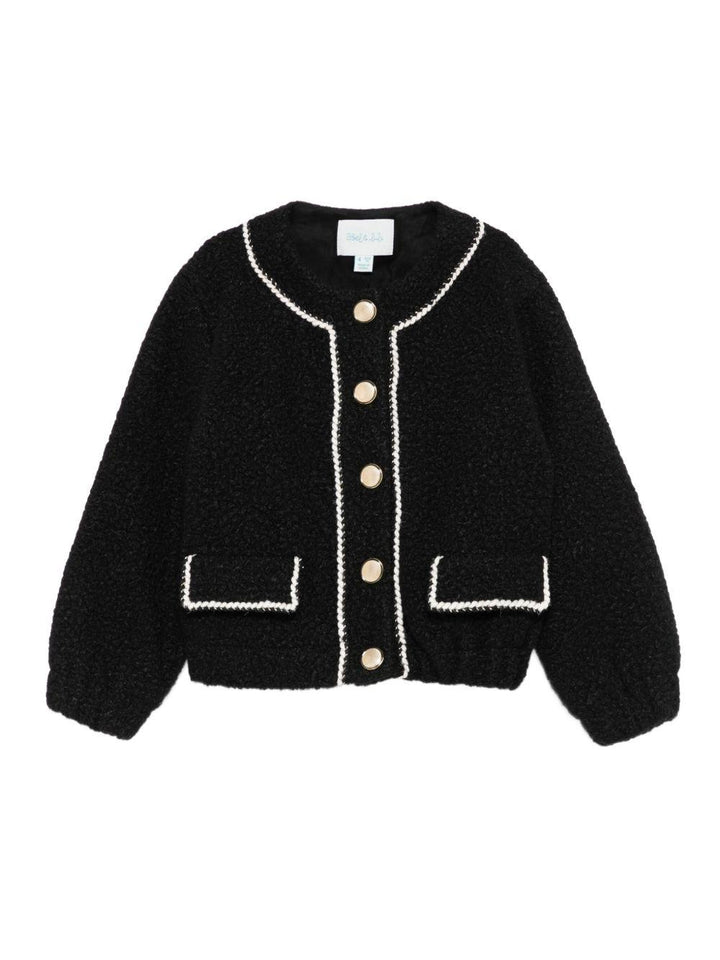 Cappotto nero per bambina 5843 008 Abel & Lula 