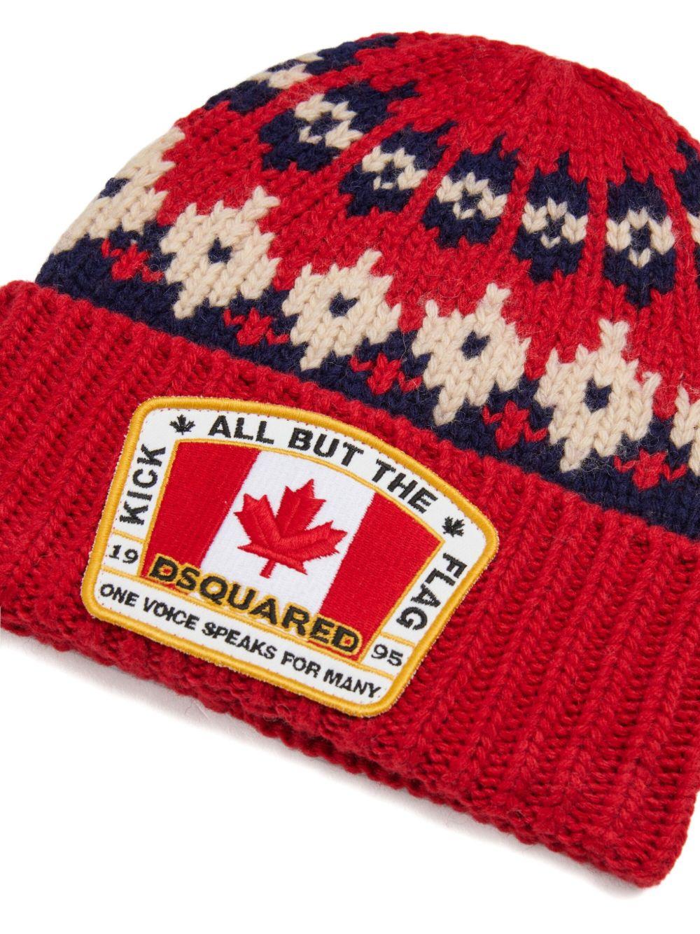 Cappello rosso per bambino DQ3124D0AAZ DQ864 Dsquared2 Kids 