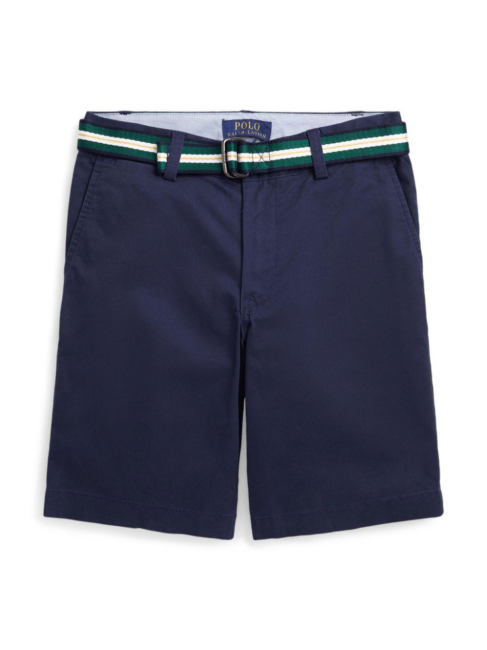 Bermuda blu per bambino con logo