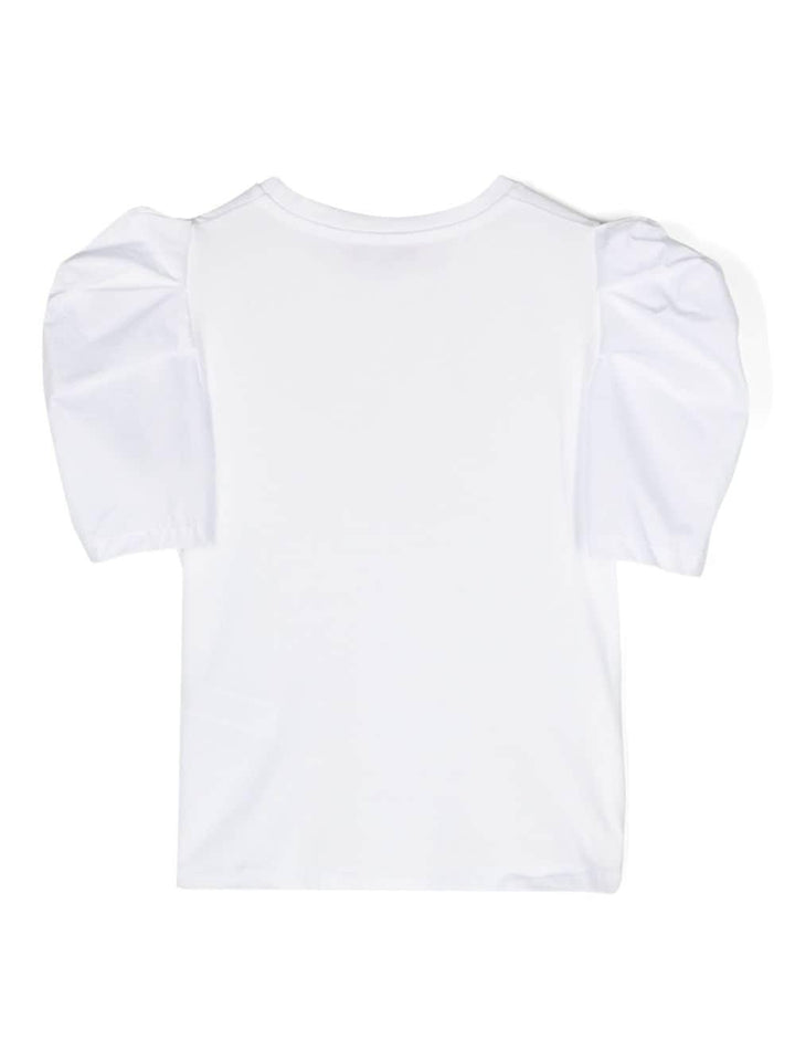 White t-shirt for girls with logo