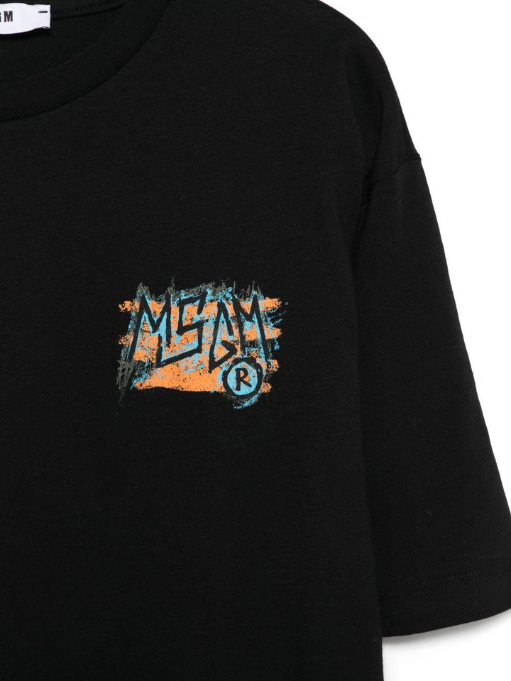 T-shirt nera per bambino