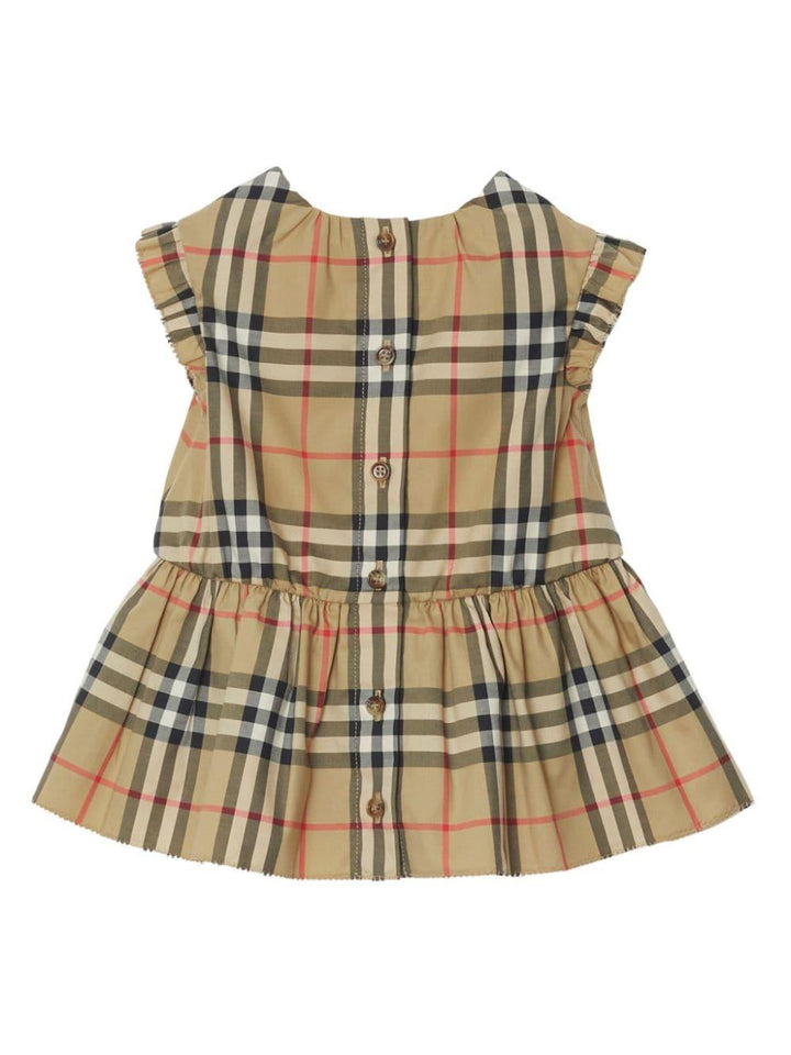 Abito beige per neonata 8078135 A7028 Burberry Kids 