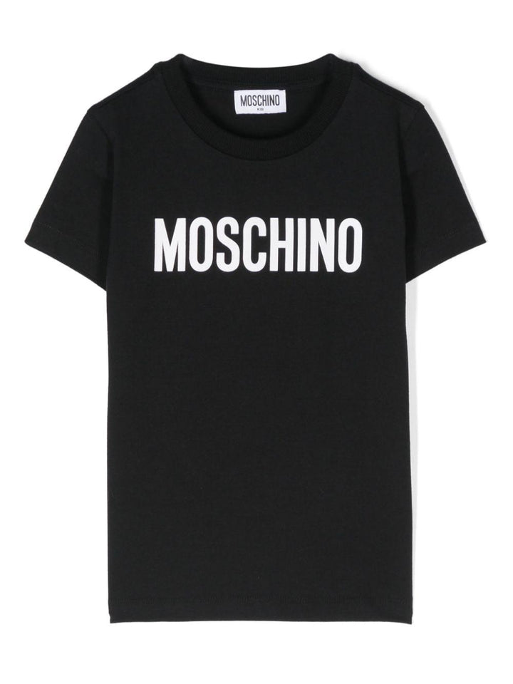 Black cotton t-shirt for boys