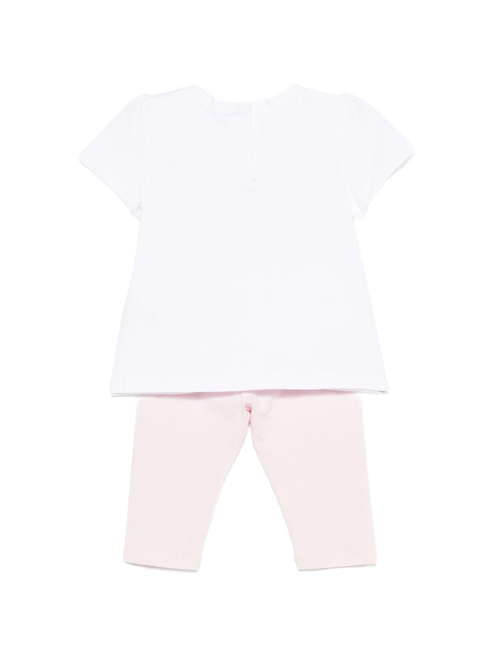 Completo rosa/bianco per neonata HA6012JS003 C3863 Liu Jo 
