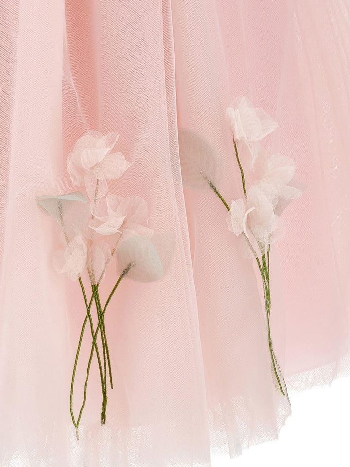 Abito rosa chiaro per neonata 73G9047747 0091 Monnalisa Kids 