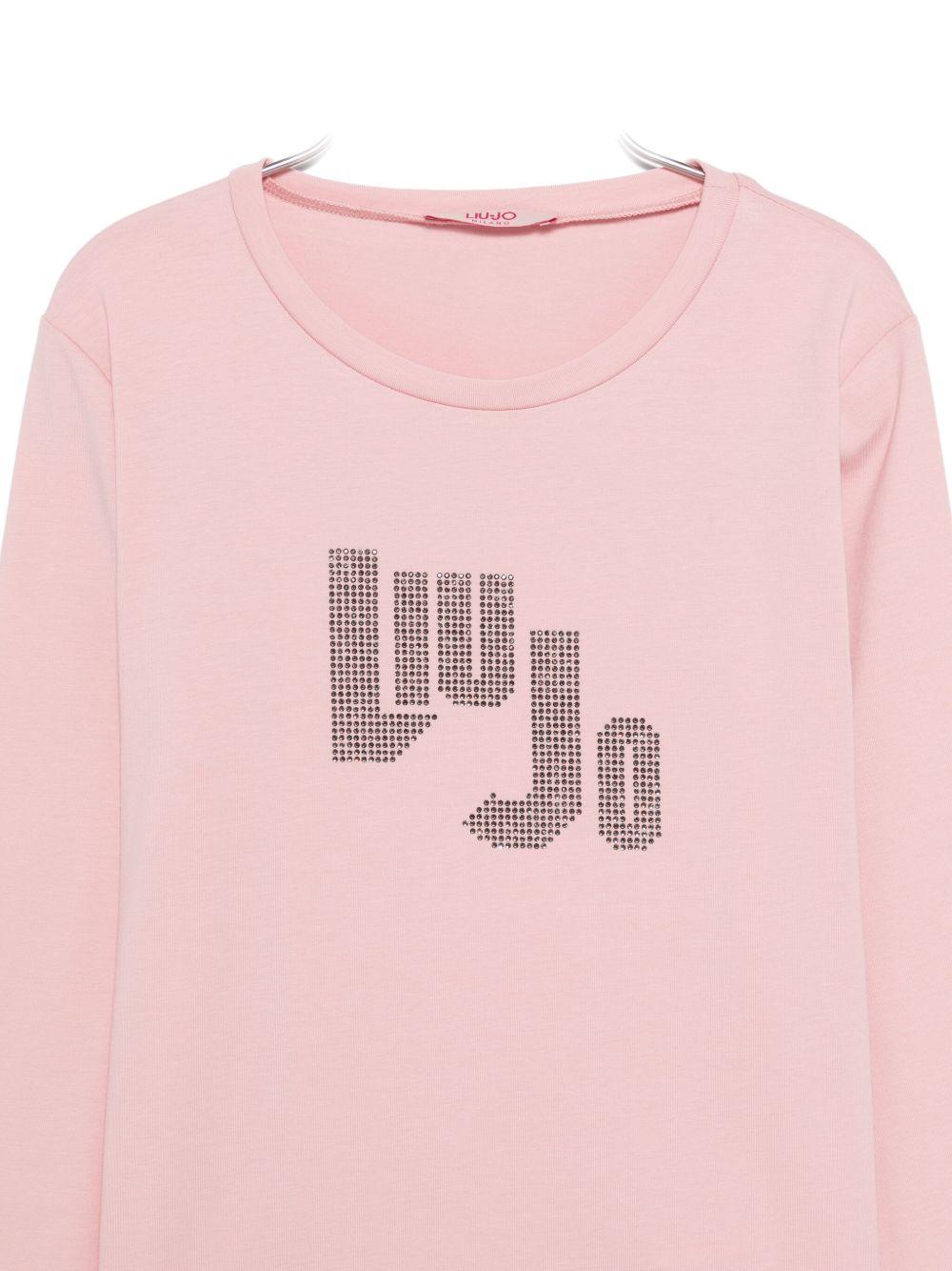 T-shirt rosa per bambina GF5080J0088 51906 Liu Jo 