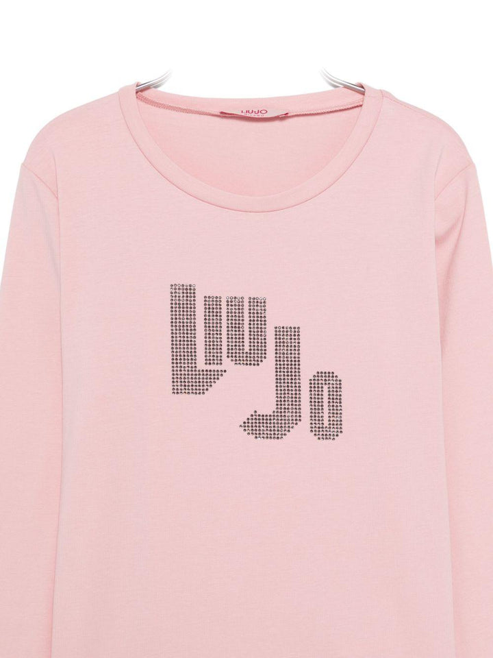T-shirt rosa per bambina GF5080J0088 51906 Liu Jo 