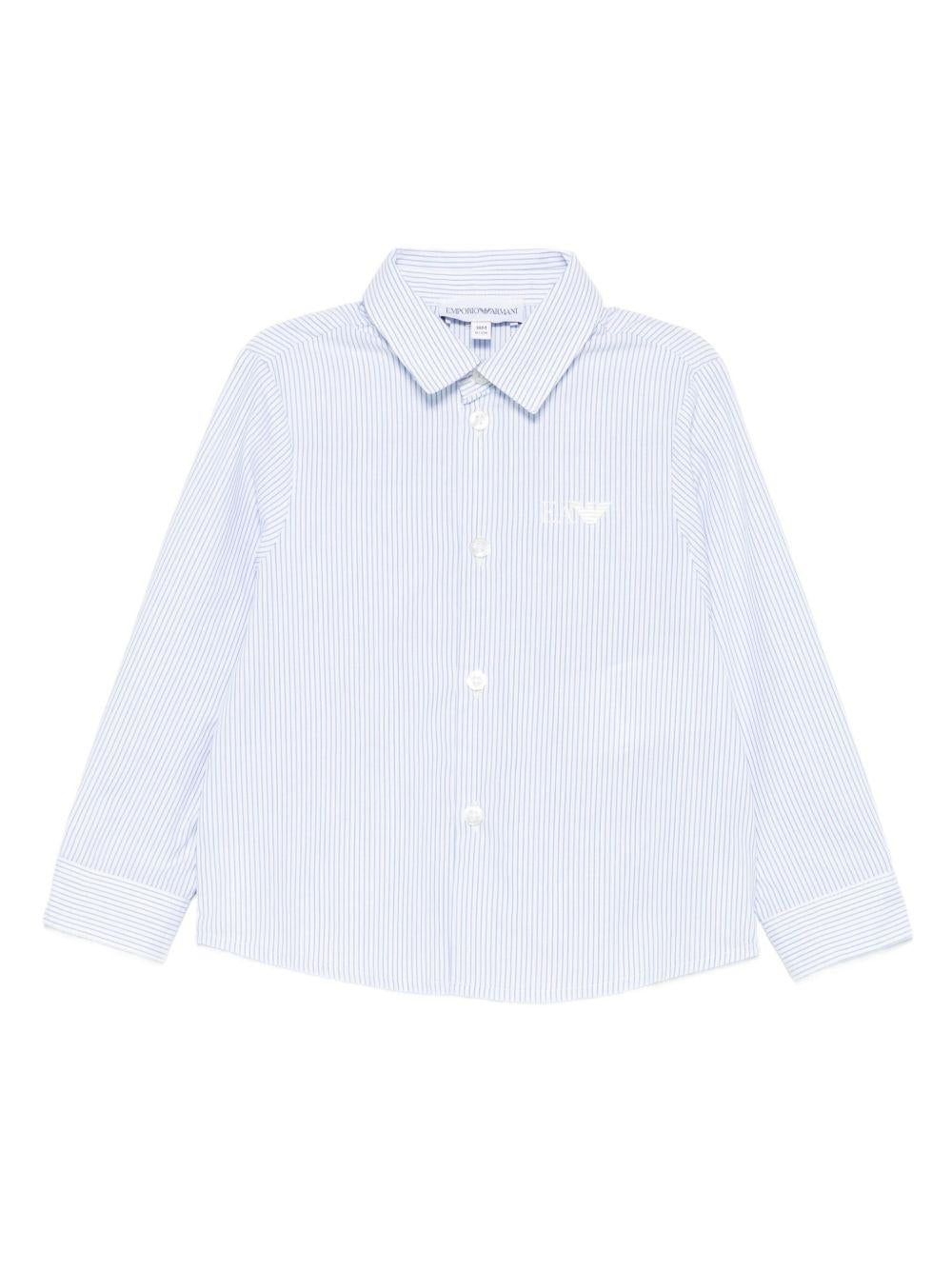 Camicia blu per neonato EB000583AF16580 M0010 Emporio Armani Kids 
