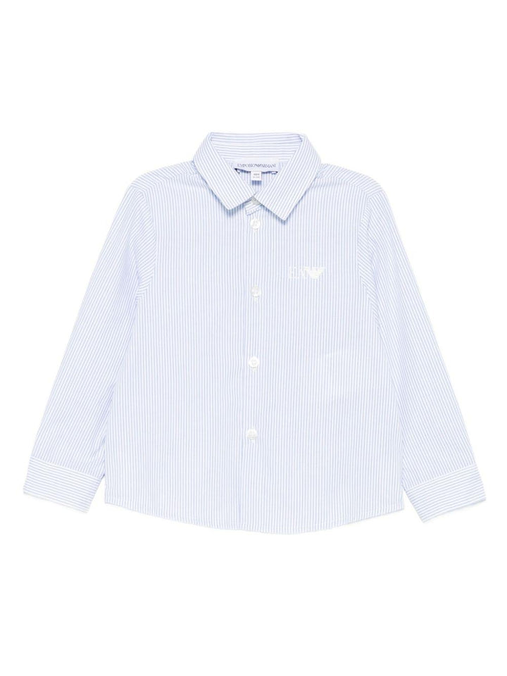 Camicia blu per neonato EB000583AF16580 M0010 Emporio Armani Kids 
