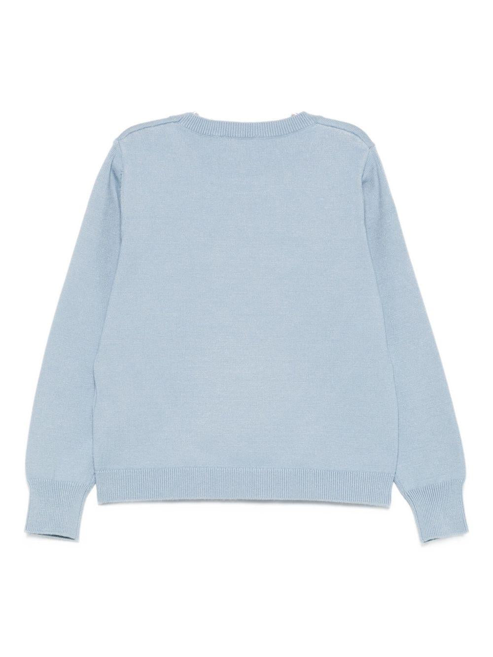 Maglione azzurro per bambina KF5057MA12P 64010 Liu Jo 