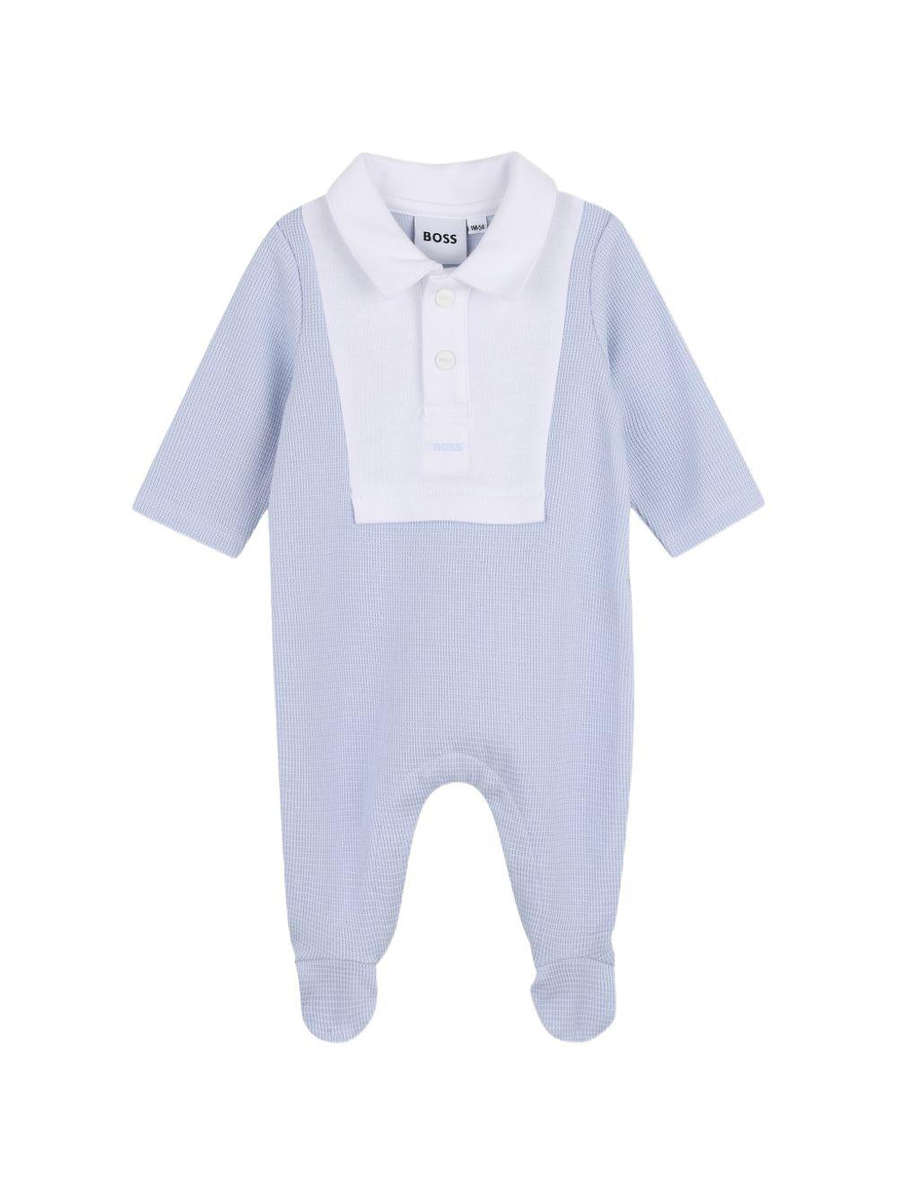 Tutina azzura/bianca per neonato J53040 771 Boss Kids 