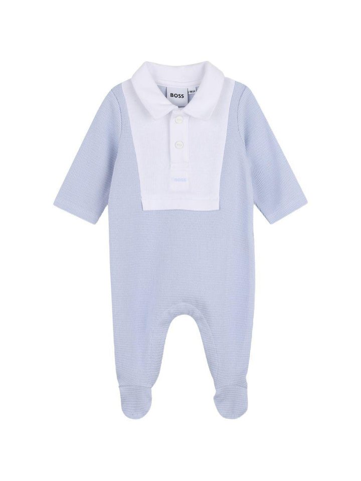 Tutina azzura/bianca per neonato J53040 771 Boss Kids 