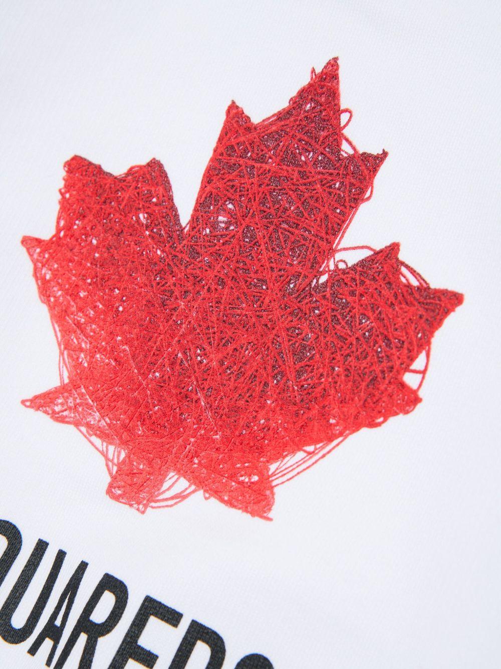 Felpa bianca per neonato DQ3279D0AGW DQ100 Dsquared2 Kids 