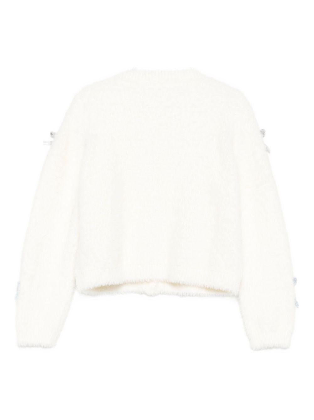 Cardigan bianco per bambina KF5053MA94O M9987 Liu Jo 