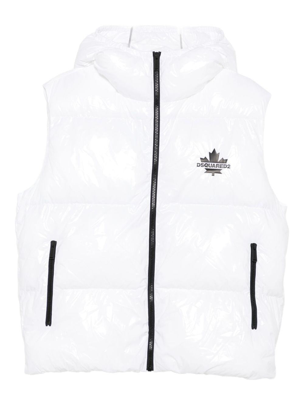 Gilet bianco per bambino DQ3043D0ADY DQ100 Dsquared2 Kids 
