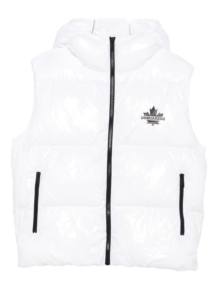 Gilet bianco per bambino DQ3043D0ADY DQ100 Dsquared2 Kids 