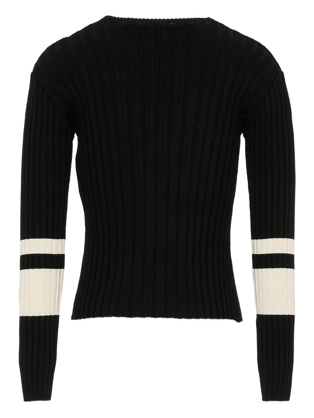 Maglia nera/bianca per bambina KFMA020CFL089 D805 Pinko Kids 