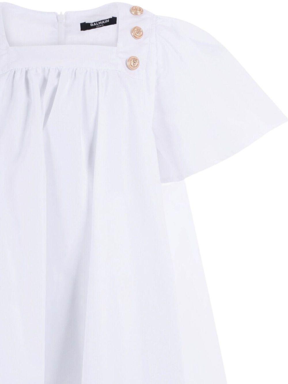 Abito bianco per bambina BY1C91P0562 100 Balmain Kids 