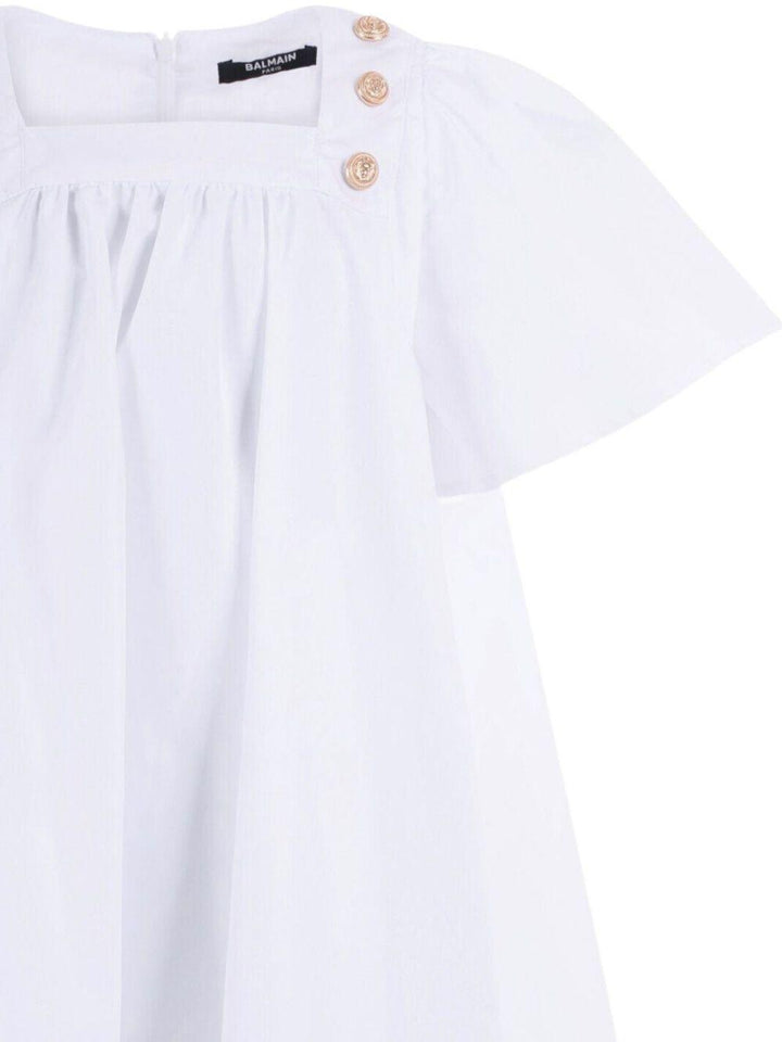 Abito bianco per bambina BY1C91P0562 100 Balmain Kids 
