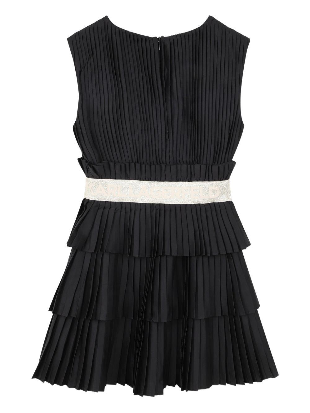 Abito nero per bambina Z31144 09B Karl Lagerfeld Kids 