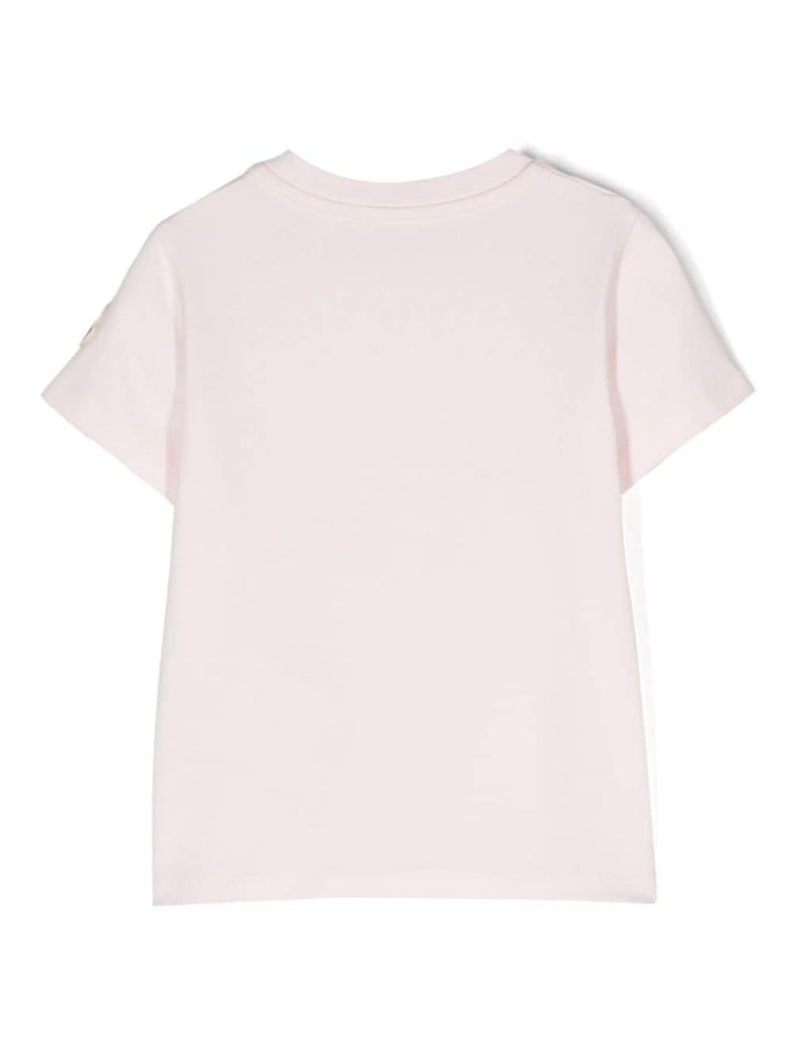 Pink t-shirt for baby girls with logo