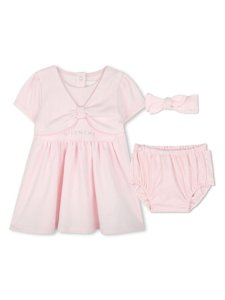 Abito rosa chiaro per neonata