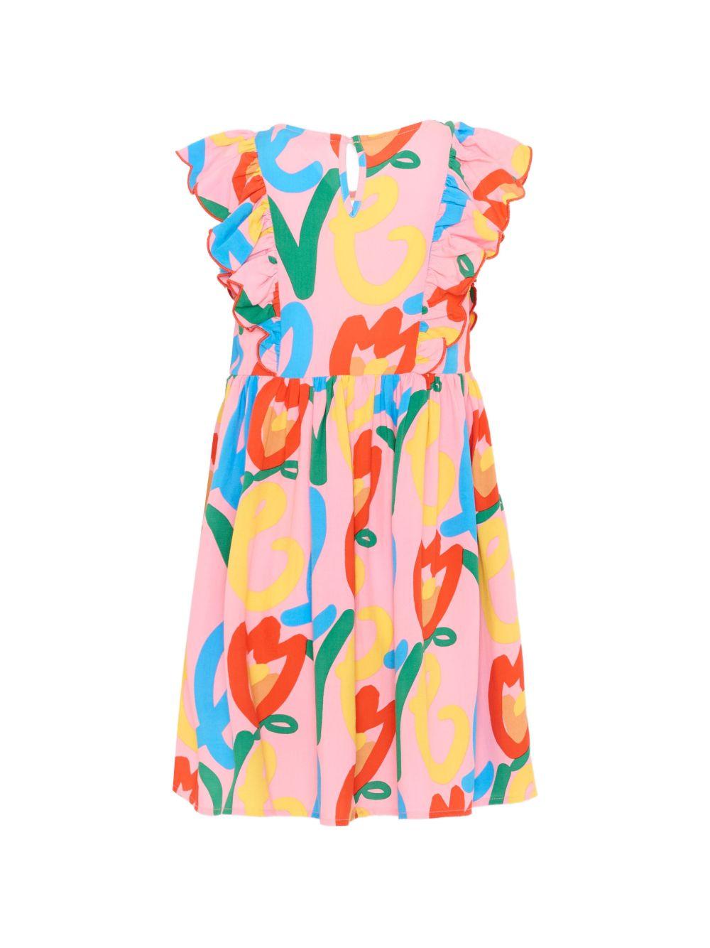 Abito rosa/multicolor per bambina TY1C32Z3437 509MC Stella McCartney Kids 