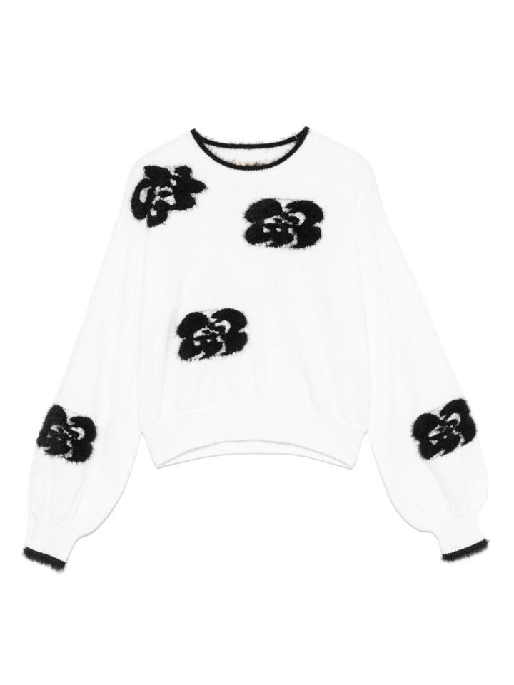 Maglione bianco per bambina