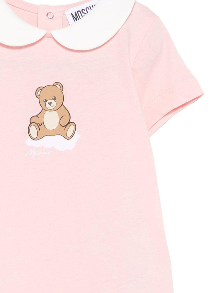 Tutina rosa chiaro per neonata MUT04NLAA03 50209 Moschino Kids 