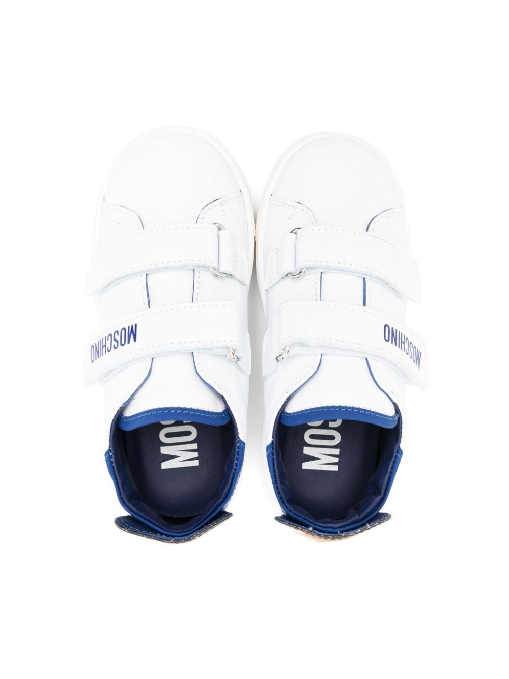 Sneakers bianche per bambino con logo