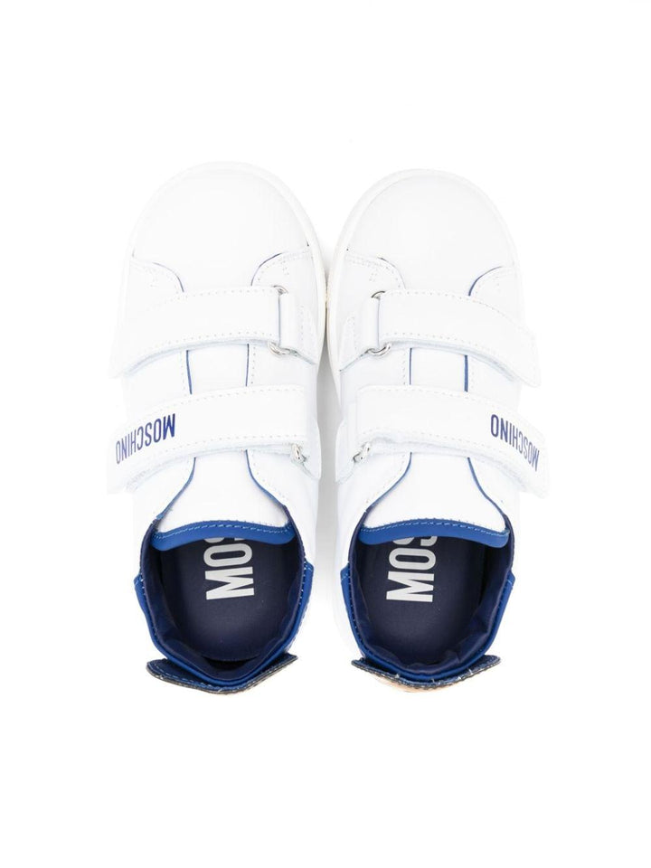 Sneakers bianche per bambino con logo