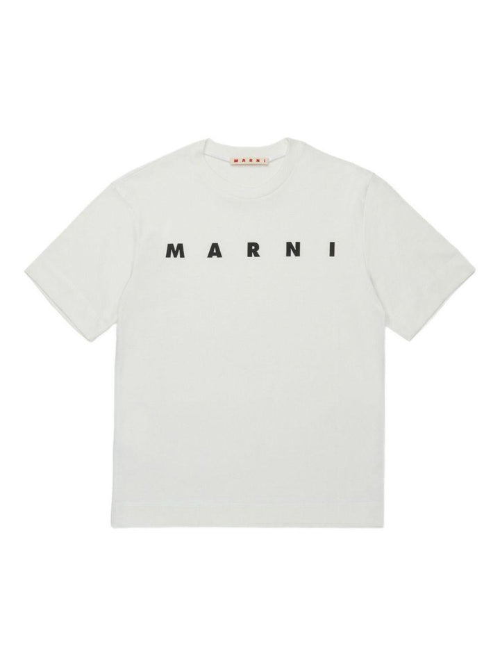T-shirt bianca per bambino M002MVM00RF 0M114 Marni Kids 