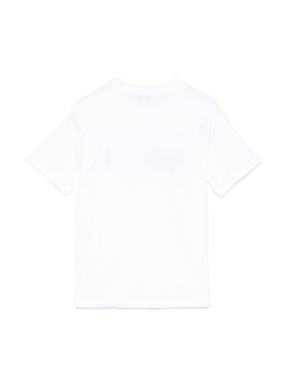 T-shirt bianco con logo per bambino