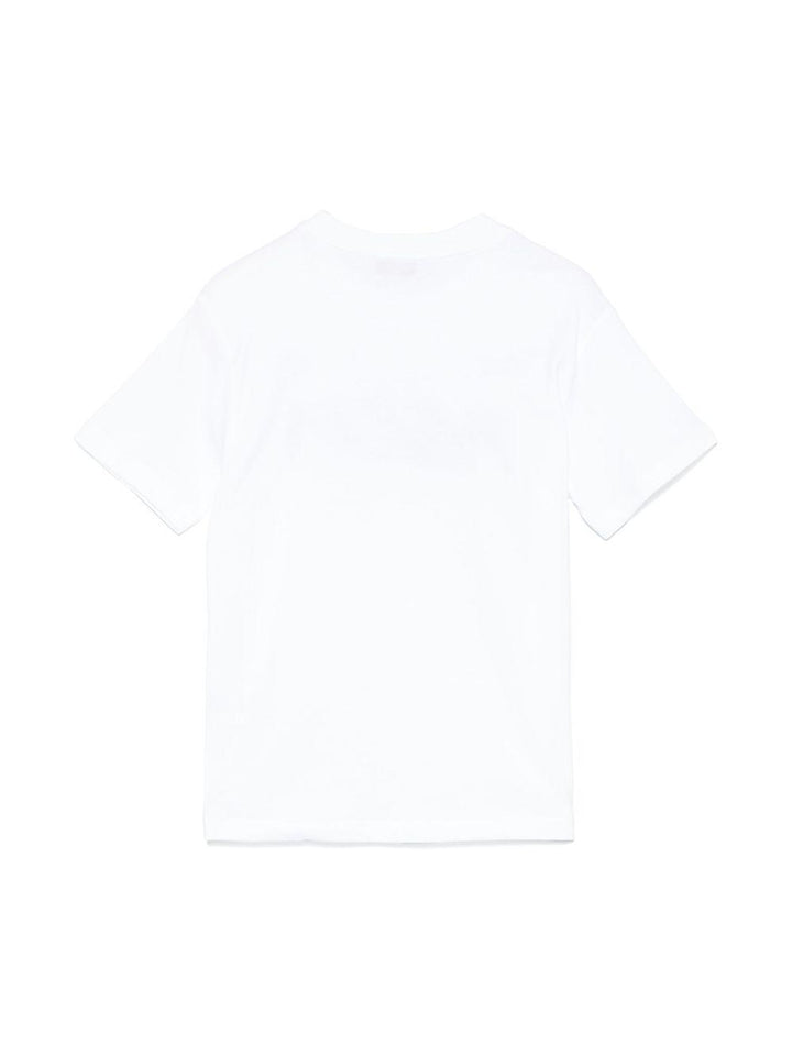 T-shirt bianco con logo per bambino