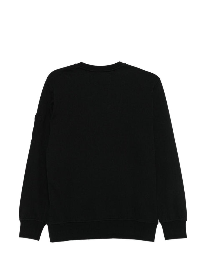 Felpa nera per bambino CNF00XLCA69 60100 C.P Company Kids 