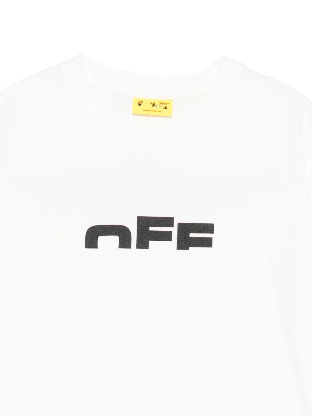 T-shirt bianca per bambino OBAA002F25JER002 0110 Off White Kids 