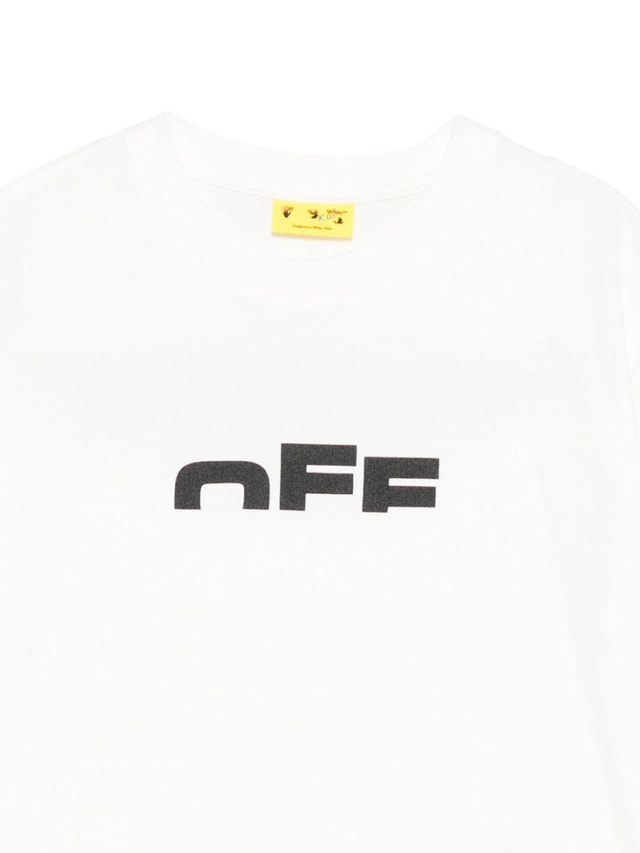 T-shirt bianca per bambino OBAA002F25JER002 0110 Off White Kids 